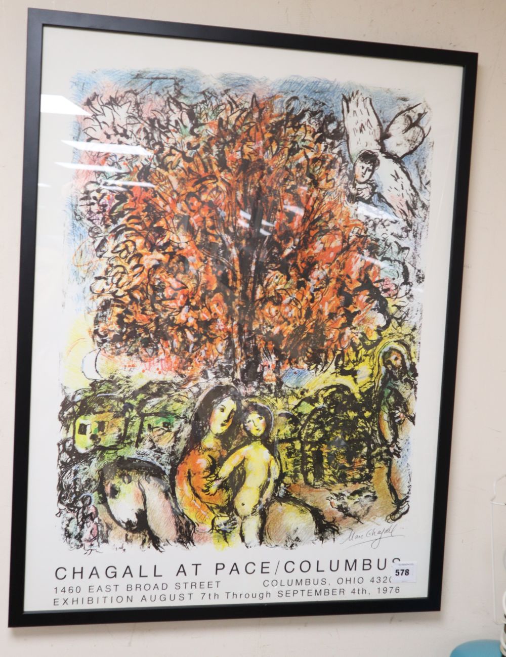 Marc Chagall - Chagall at Pace / Columbus poster, 80 x 60cm